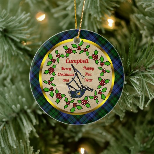 Campbell Bagpipe - Keramik Ornament (Baum)