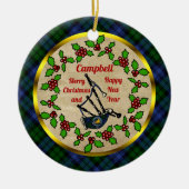 Campbell Bagpipe - Keramik Ornament (Vorne)