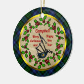 Campbell Bagpipe - Keramik Ornament (Links)