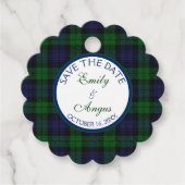 Campbell Black Watch Tartan Wedding Rette ein Datu Geschenkanhänger (Vorderseite)