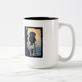 Campbell CA Ton-Tasse des Wasser-Turm-zwei Zweifarbige Tasse