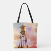 Campbell CA Wasserturm Brushed Polyester-Tasche Tasche (Rückseite)