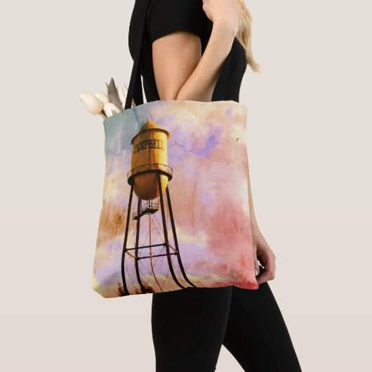 Campbell CA Wasserturm Brushed Polyester-Tasche Tasche (Von Nahem)