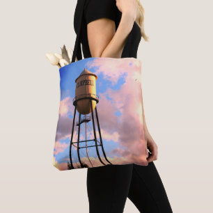 Campbell CA Wasserturm Brushed Polyester-Tüte Tasche