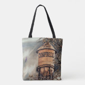 Campbell CA Water Tower Brushed Polyester Tasche (Rückseite)