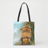 Campbell CA Water Tower Brushed Polyester Tasche (Vorderseite)