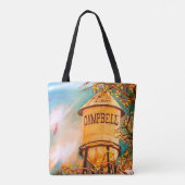 Campbell CA Water Tower Brushed Polyester Tasche (Rückseite)