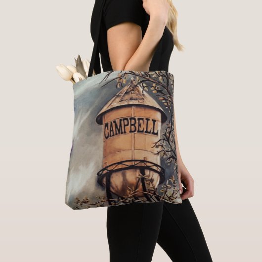 Campbell CA Water Tower Brushed Polyester Tasche (Von Nahem)