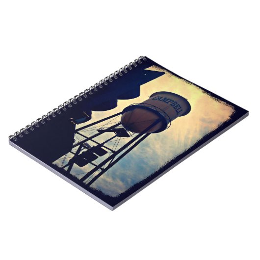 Campbell CA Water Tower Spiral Notebook Notizblock (Linke Seite)