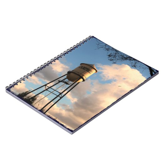 Campbell CA Water Tower Spiral Notebook Notizblock (Linke Seite)