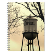 Campbell CA Water Tower Spiral Notebook Notizblock (Vorderseite)