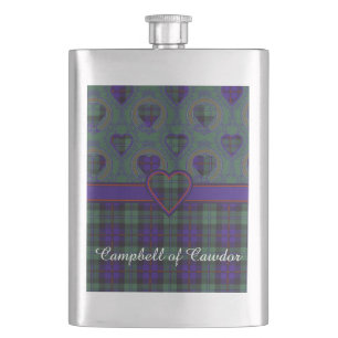 Campbell Cawdor Clan karierten schottischen Tartan Flachmann