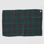 Campbell Cawdor Modernes Tartan Kariertes Muster Golfhandtuch (Horizontal)