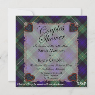 Campbell Cawdor tartan Kariert - Paare Dusche Einladung