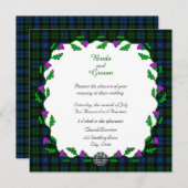 Campbell Celtic Wedding Einladung (Vorne/Hinten)