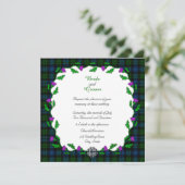 Campbell Celtic Wedding Einladung (Stehend Vorderseite)