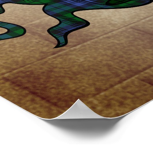 Campbell Clan Abzeichen Crossed Schwerter Poster 1 (Ecke)