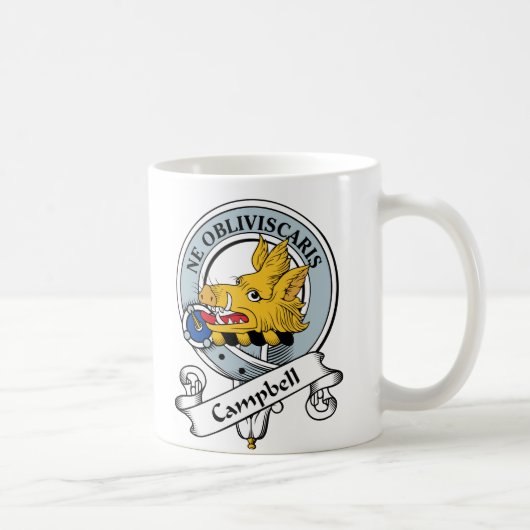 Campbell-Clan-Abzeichen Kaffeetasse (Rechts)