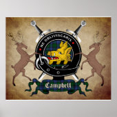 Campbell Clan Abzeichen Poster (Vorne)