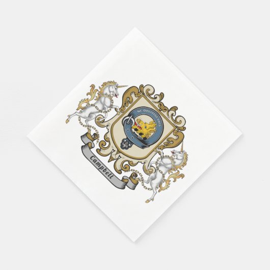 Campbell Clan Abzeichen Serviette (Ecke)