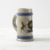 Campbell Clan Abzeichen Stein Bierglas (Vorderseite Links)
