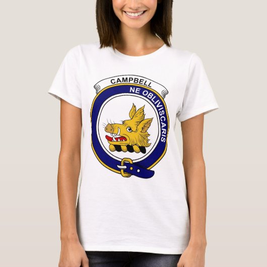 Campbell-Clan-Abzeichen T-Shirt (Vorderseite)