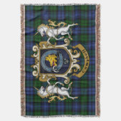 Campbell Clan Abzeichen & Tartan Decke (Vorderseite Vertikal)