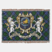 Campbell Clan Abzeichen & Tartan Decke (Vorderseite)