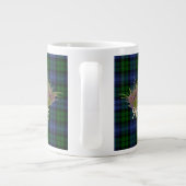 Campbell Clan Abzeichen & Tartan Highland Jumbo-Tasse (Rückseite)