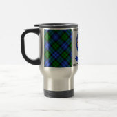 Campbell Clan Abzeichen & Tartan Personalisiert Reisebecher (Links)