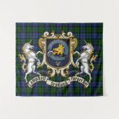 Campbell Clan Abzeichen & Tartan Wandteppich (Vorderseite (Horizontal))