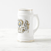 Campbell Clan Abzeichen & Unicorn Bierglas (VorderseiteRechts)