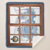 Campbell Clan Abzeichen Winter Scene Medium Sherpadecke (Vorderseite)