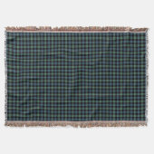 Campbell Clan Ancient Light Blue und Green Tartan Decke (Vorderseite)