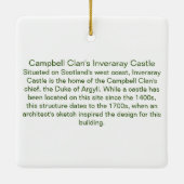Campbell Clan Burg Inveraray Keramikornament (Rückseite)