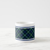 Campbell Clan Navy Blue Scottish Tartan Espressotasse (Vorderseite)