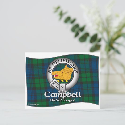Campbell Clan Postkarte (Stehend Vorderseite)