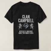 Campbell Clan Scottish Name Coat Arms Tartan Fa T-Shirt (Design vorne)