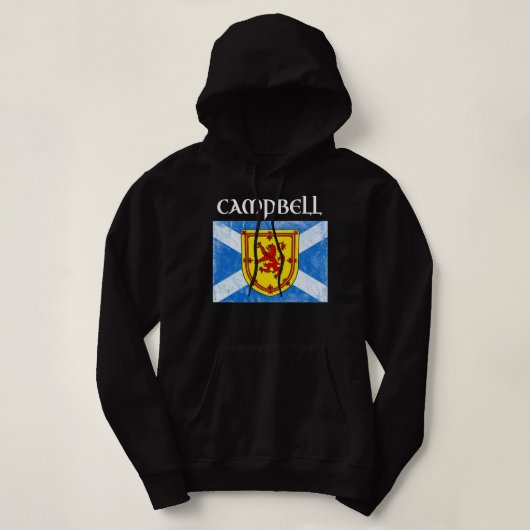 Campbell Clan Scottish Name Scotland Flag Long Hoodie (Design vorne)