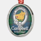 Campbell-Clan Silbernes Ornament (Links)