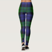 Campbell Clan Tartan Kariert Black Watch Leggings (Rückseite)