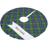 Campbell Clan Tartan Kariert Black Watch Polyester Weihnachtsbaumdecke (Schrägansicht)