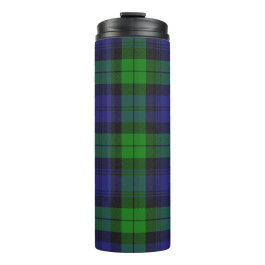 Campbell Clan Tartan Kariert Black Watch Thermosbecher (Vorderseite)