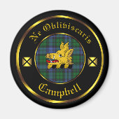 Campbell Clan & Tartan Magnet (Vorne)