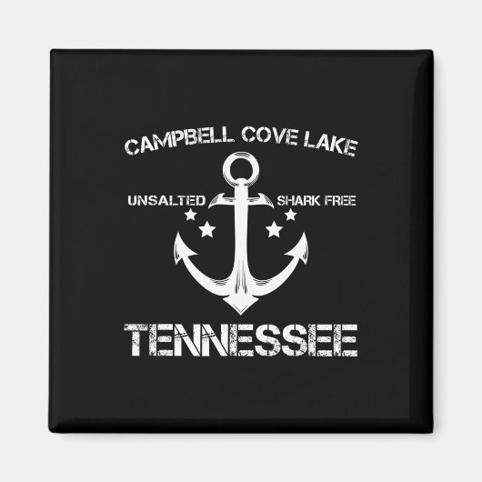 Campbell Cove Lake Tennessee Funny Frische Camping Magnet (Vorne)
