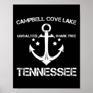 Campbell Cove Lake Tennessee Funny Frische Camping Poster