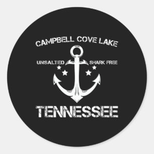 Campbell Cove Lake Tennessee Funny Frische Camping Runder Aufkleber