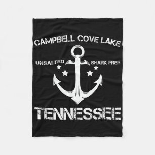 Campbell Cove Lake Tennessee Lustiges Angeln Campi Fleecedecke