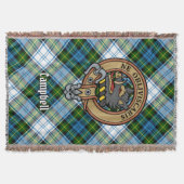 Campbell Crest über Dress Tartan Decke (Vorderseite)