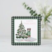 Campbell Dress Modern Tartan Happy Pawlidays Dog (Stehend Vorderseite)